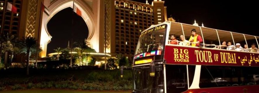 Dubai: Big Bus Panoramatour bei Nacht