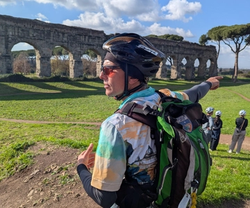 Rome:Appian Way E-bike Tour, Catacombs, Aqueducts & Transfer
