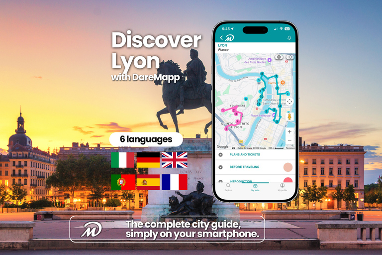 Lyon: Private Guided Tour on Your Mobile Lyon: Silk Code and Secret Traboules with Kit and Live Guide