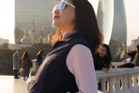 Baku: Panoramic Photoshoot From Highland Park Pick up and Drop off Included