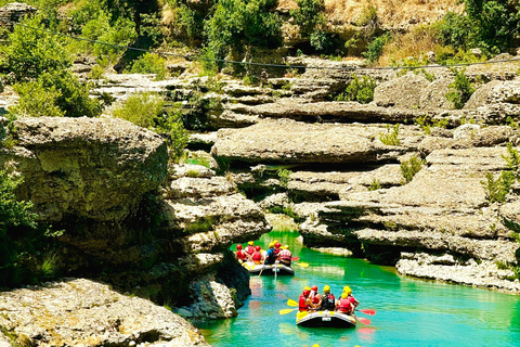 From Durrës: Vjosa Rafting & Thermal Baths & Food Tasting