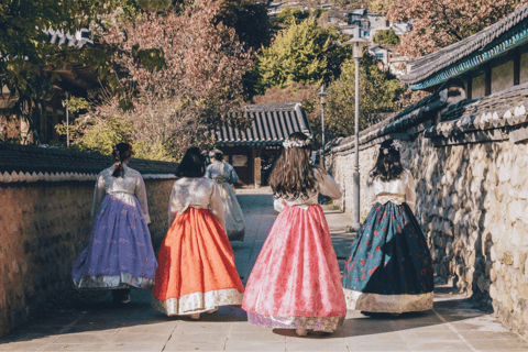 Séoul/Busan : village Hanok de Jeonju avec expérience HanbokDepuis Séoul - Visite de groupe, rendez-vous à Myeongdong