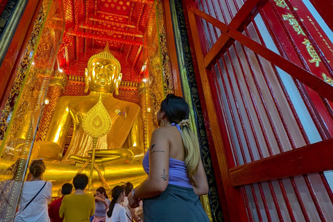 Bangkok : Excursion d&#039;une journée à Ayutthaya avec visite privée à bord d&#039;une longue queue