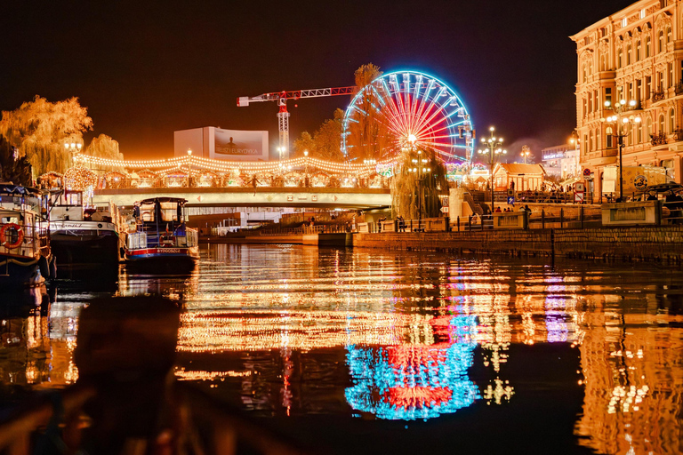 Bydgoszcz: Kryssning med julbelysning på floden Brda