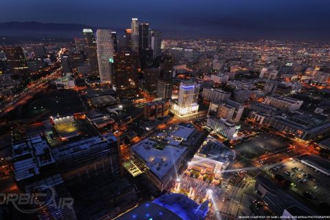 Лос-Анджелес ночью 30-минутный полет на вертолете