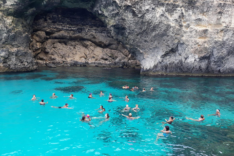 Vanuit Mellieha: Drie baaien cruise inclusief de Blue Lagoon