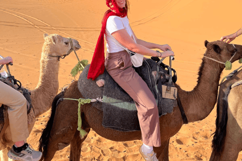 From Marrakech: 4-Day Camel Ride & Sahara Camp Experience From Marrakech : 4 days desert group tour (luxury camp)