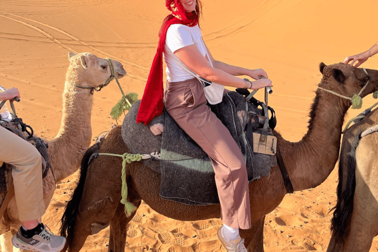 From Marrakech: 4-Day Camel Ride & Sahara Camp Experience From Marrakech : 4 days desert group tour (luxury camp)