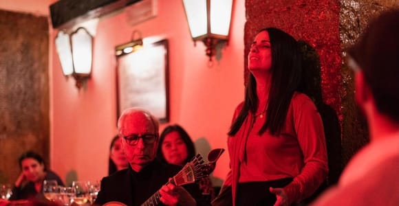 Lisbon: Fado Show and Pool Night with Travelers