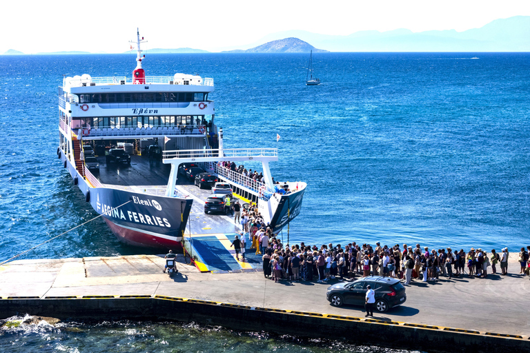 Athens: Aegina: Ferry boat ticket to/from Aegina SINGLE ROUTE from Aegina to Piraeus (Gate E8) by ferry boat