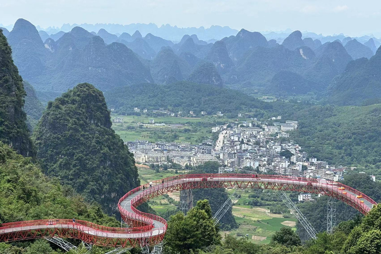 Guilin:1-Tag Yangshuo Vogelperspektive Berge private Tour