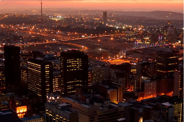 Johannesburg: City & Soweto Night Tour with Dinner & Drinks Private tour Rate