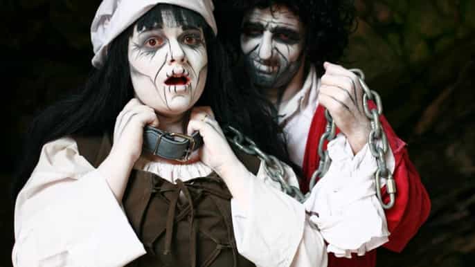quebec interactive street theatre "crimes in new france"