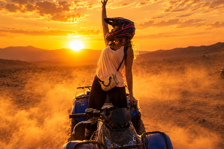 Marrakech to Agafay: Sunset, Quad, Camel & Dinner, Fire show