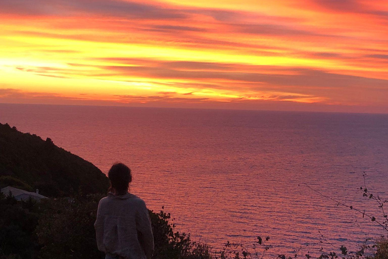 Corfu: begeleide wandeling en zonsondergang door Angel CastleTour met ophalen en inleveren van hotel