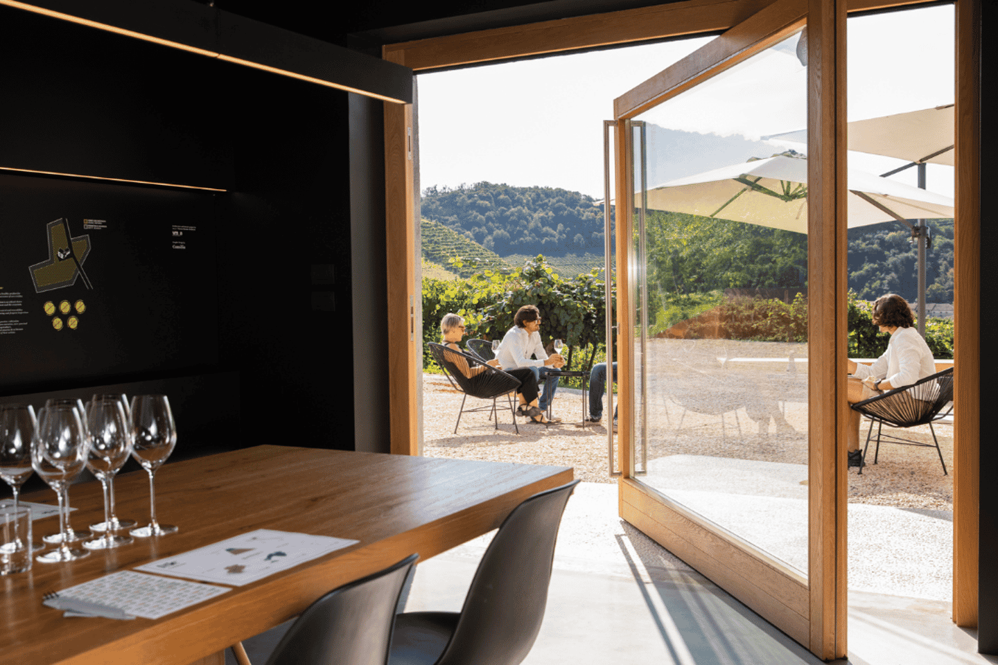 Valdobbiadene:Prosecco tasting,appetizers,winery & vineyard