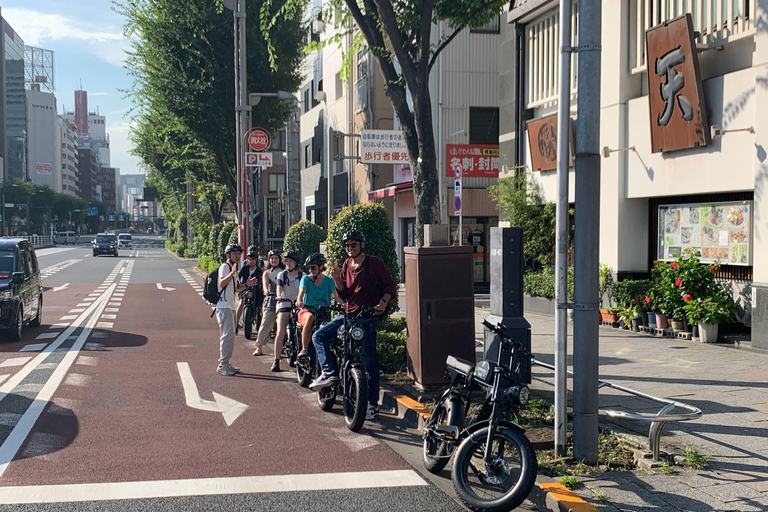 Zona de la Bahía de Tokio 3h en E-bike Visita Ciclista Guiada desde Tsukiji