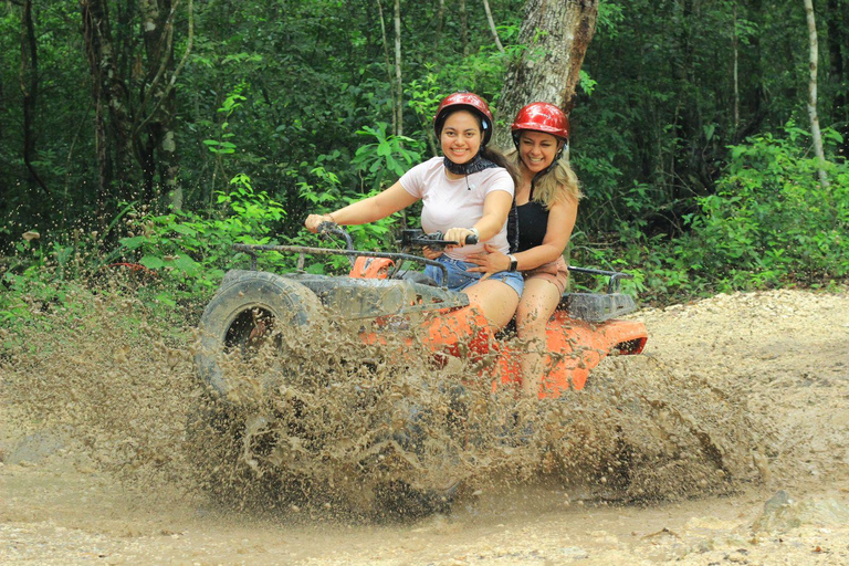 ATV Tour from Tulum or Riviera with Rappel, Cenote & Zipline *"Mystic Maya Adventure: Rappel, Cenote, Zipline & ATV"*