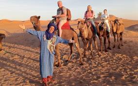 From Merzouga: Overnight Camel Trek over Erg Chebbi Dunes