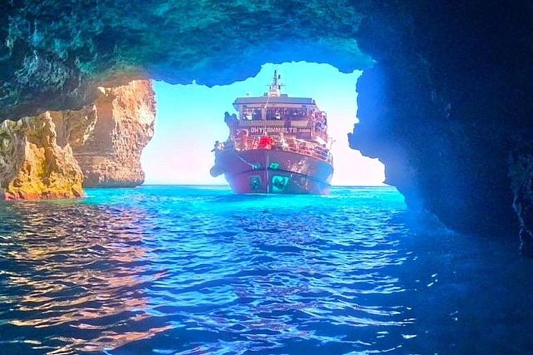 Mellieħa Bay: Malta, Gozo, & Comino Boat Tour with Swim Stop