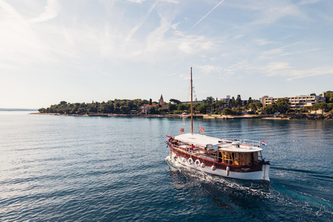 Rovinj: Red Island & Lim Fjord boat tour with BBQ & Swimming
