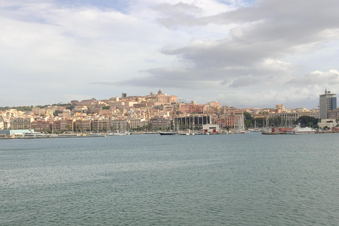 Cagliari: Devil’s Saddle Boat Tour with 4 Stops and Prosecco Cagliari: Sunset Boatour,Last Dive at Devil's Saddle eDrinks