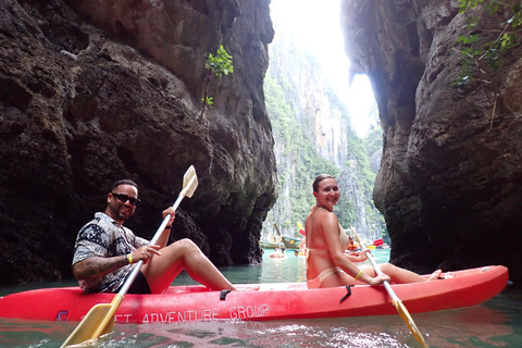 Koh Phi Phi : tour en bateau des pirates avec plongée en apnée et kayak