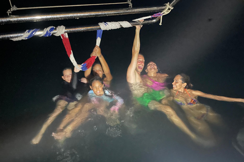 Cartagena: Overnight Catamaran Rosario Islands Trip Catamaran sunset and sleeping