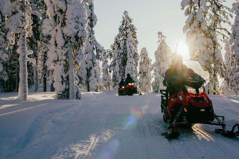 Levi: 3 Hour Snowmobile Safari Around Levi with Coffee Break