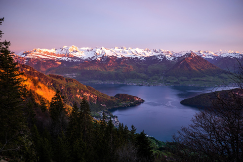 Viagem de ida e volta ao Queen of the Mountains, Monte Rigi + Lago Lucerna + Spa