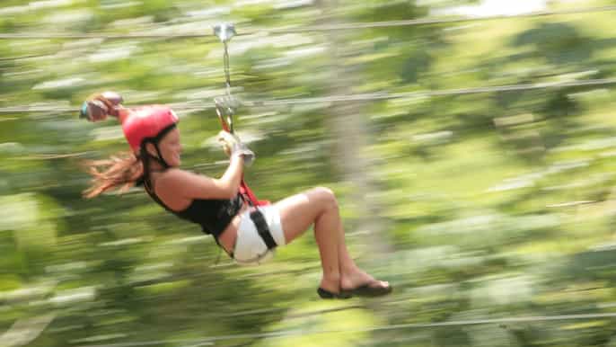 desde punta cana por la mañana medio día zipline aventura