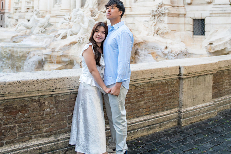 Rome: Private Editorial Shoot at Trevi Fountain or Colosseum Early Morning Trevi Fountain: 30-Minute Private Shoot