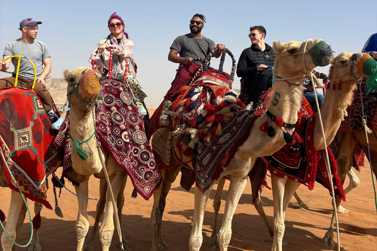 Riyadh:Red Sand Dunes camel ride&Quad&Sandboarding Adventure Private Tour with pick up and drop off from your location