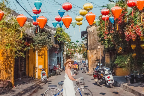 Ville ancienne de Hoi An : tour en bateau, visite des lanternes et de la cuisine de rueDe Hoi An/DaNang avec la cuisine de rue