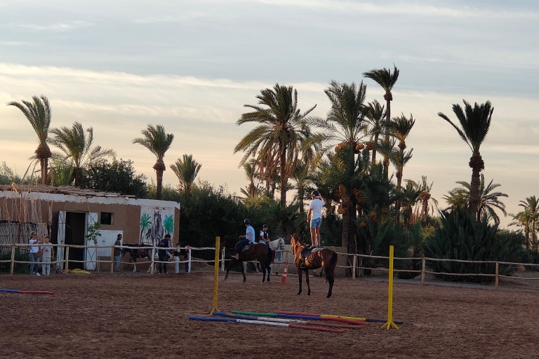 Randonnée à cheval dans le désert de Marrakech et la Palmeraie