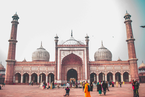 4-uur Old Delhi erfgoed wandeltour met ritje op een riksjaVanaf trefpunt