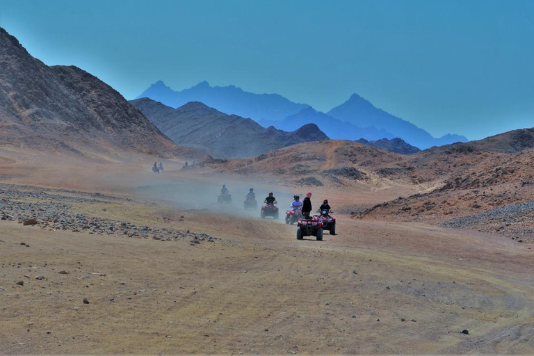 Hurghada: Quad Bike, Buggy, Jeep Safari, giro in cammello e cenaServizio di prelievo in hotel a hurghada