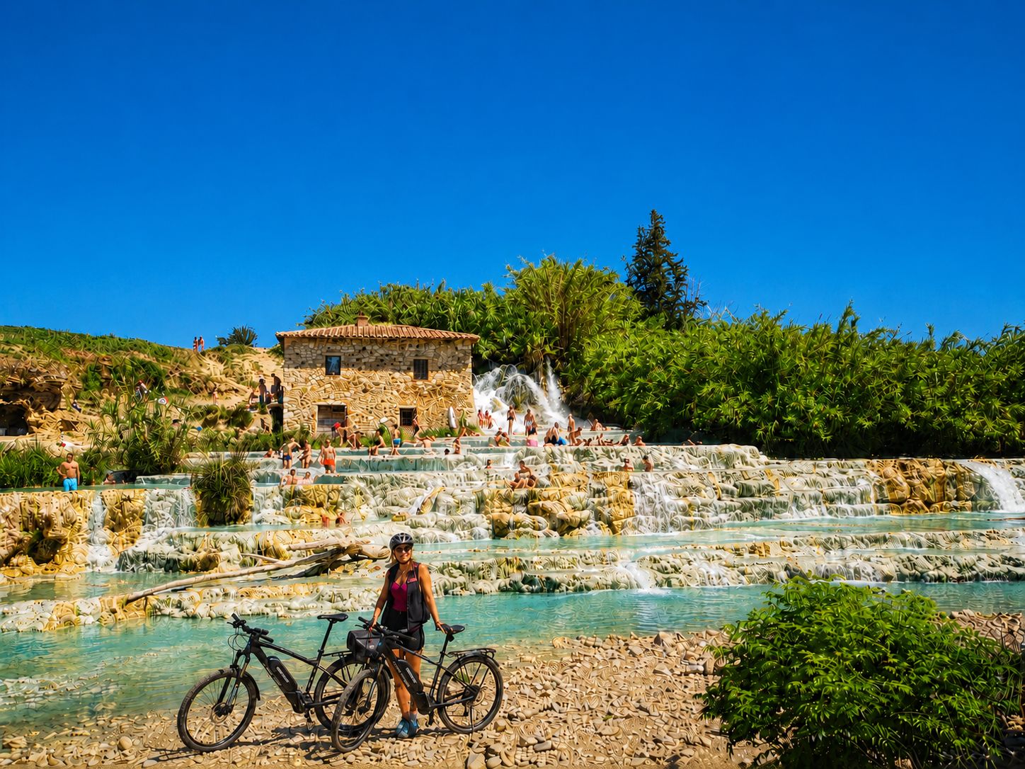 Terme di Saturnia: E-Bike-Tour mit virtuellem Guide