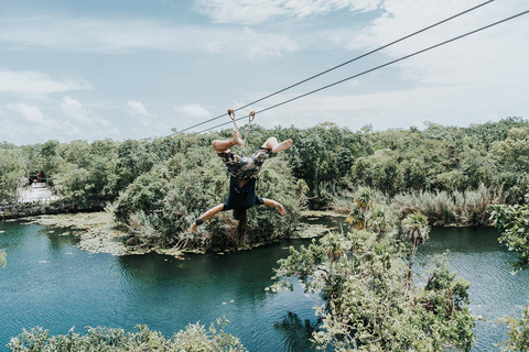 Tulum: Tulum Ruins und Jungle Adventure Park Combo Tour