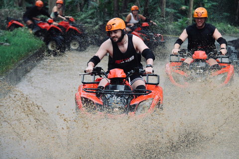 Ubud: ATV Quad Biking, Temple & Tibumana Waterfall Tour Tandem Ride ATV, Temple & Waterfall Tour