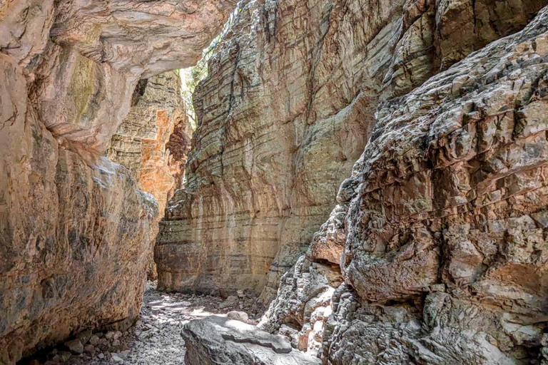 From Heraklion: Imbros Gorge and Libyan Sea Guided Day Trip Pickup from Heraklion and Ammoudara