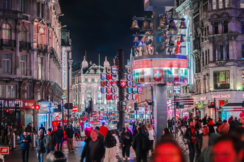 Londres : visite en bus à toit ouvert des lumières de Noël du traîneau du Père NoëlPont supérieur ouvert