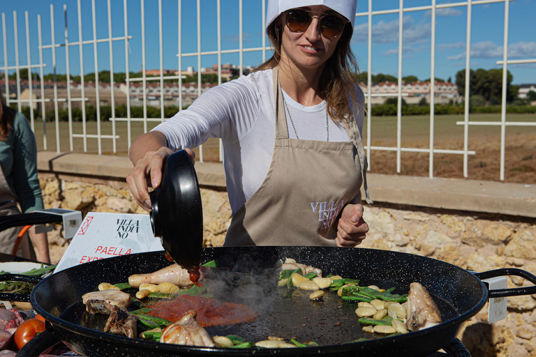 Valencia: Paella Full Experience Workshop at Villa Indiano Paella Full Experience