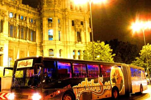7hour party bus bachelorette party in madrid