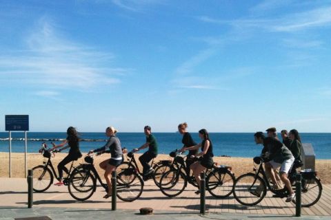 3-uur fietstocht Barcelona evt. lunch Hard Rock Cafe