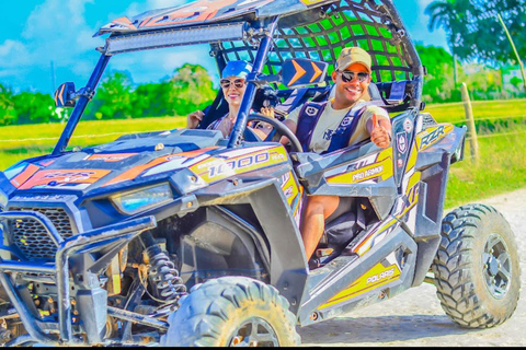 O BUGGY SELVAGEM DE PUNTA CANA QUEBRA A TRILHA COM A PROTEÇÃO DE EXTRAMAS