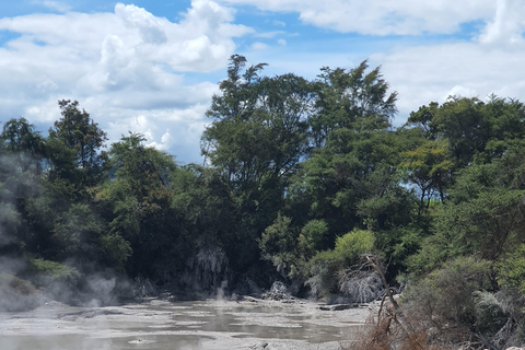 Wycieczki Rotorua i Taupo:, odwiedź naturalne gorące źródła i gejzeryWycieczki Rotorua i Taupo Parki gejzerów, jaskinie Waitomo, Hobbiton