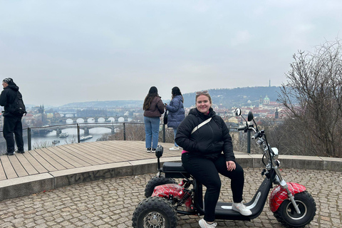 Grand City Tour on Electric Trike in Prague - Live Guided 1.5 Hour : 2 persons on 1 Trike