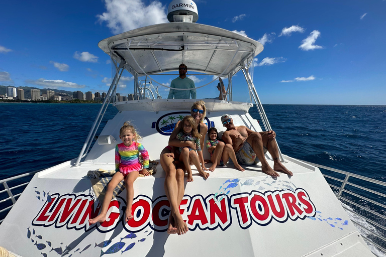 Honolulu : Croisière de luxe à Waikiki pour la plongée avec tuba et la découverte de la faune et de la flore