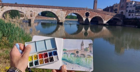 Verona: En Plein Air Watercolor Class, No Experience Needed
